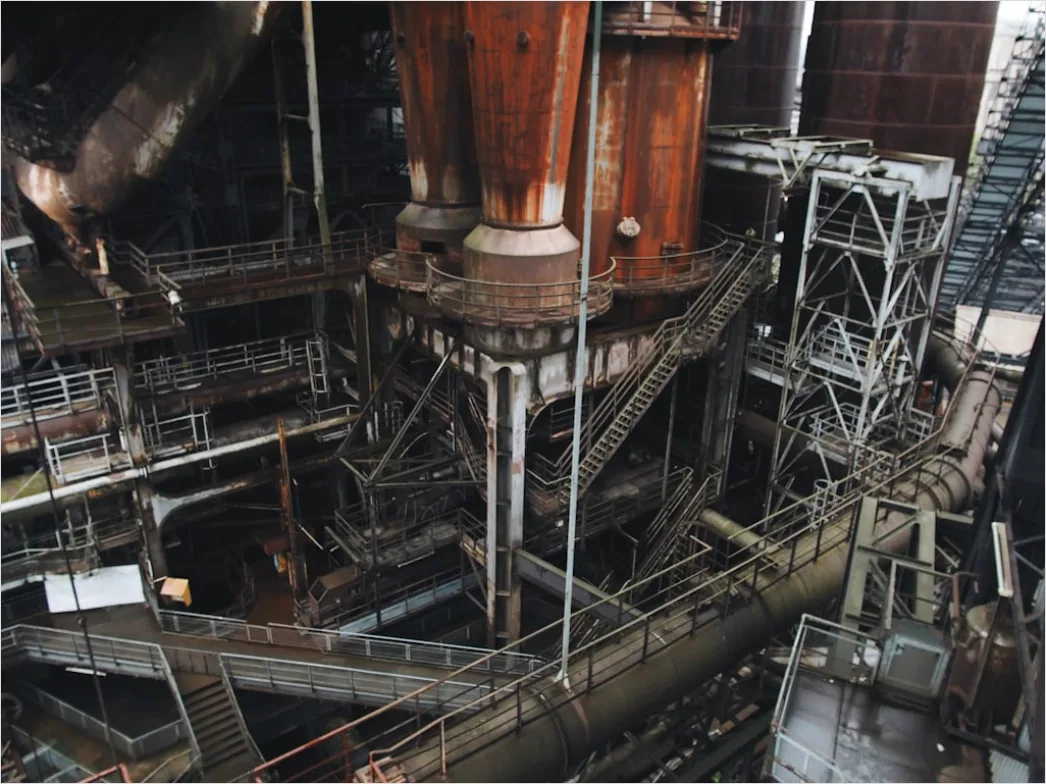 Detail Manufacturing Plant Interior Wide Angle Overhead View Number 15