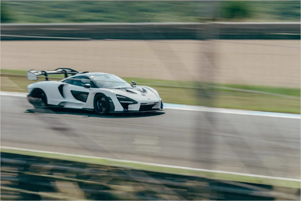 Detail Mclaren Supercar On Track Action Shot Number 2