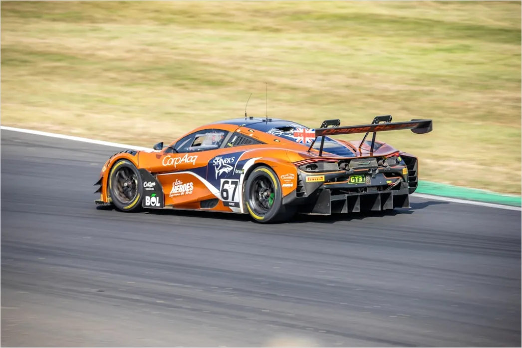 Detail Mclaren Supercar On Track Action Shot Number 11