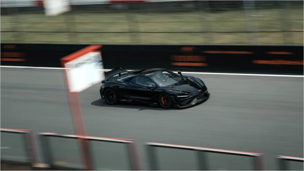 Detail Mclaren Supercar On Track Action Shot Number 15