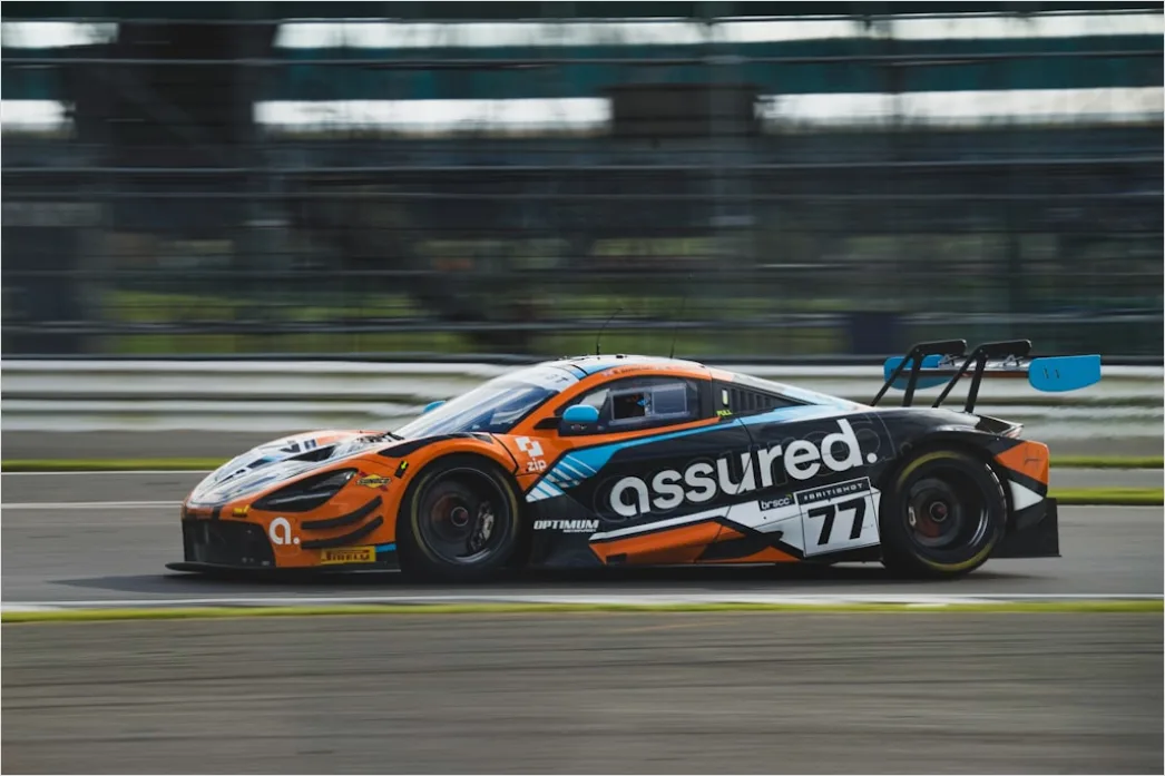 Detail Mclaren Supercar On Track Action Shot Number 18