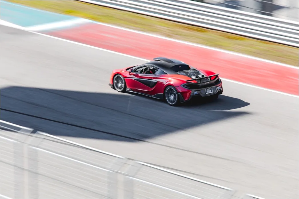 Detail Mclaren Supercar On Track Action Shot Number 10