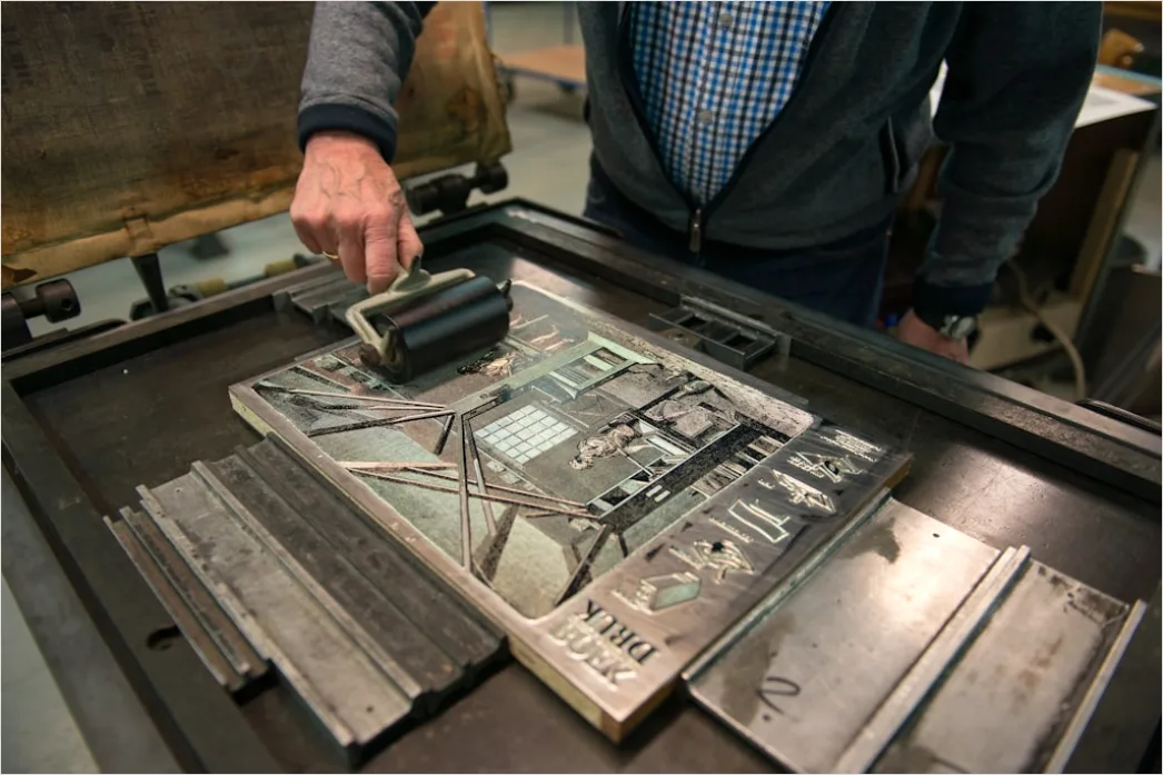 Detail Metal Stamping Press Factory Close Up Operation Number 15