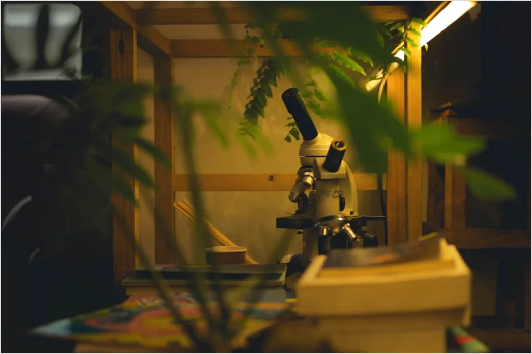 Detail Microscope Close Up In Science Laboratory Number 7