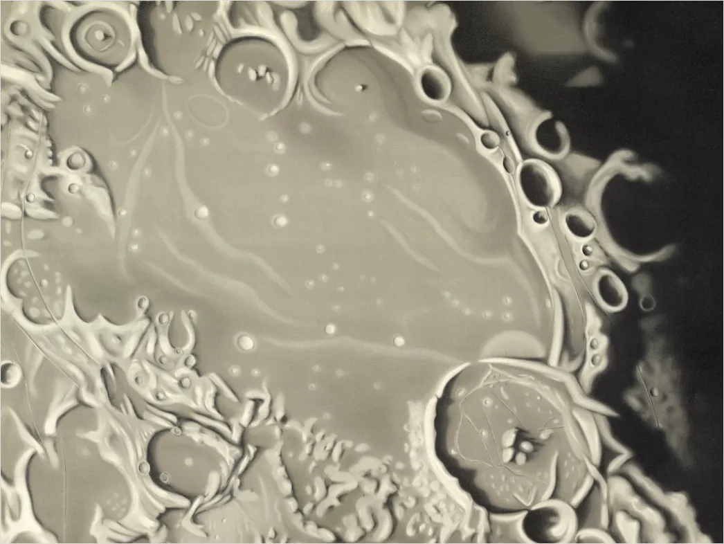 Detail Moon Surface Concept Space Exploration Illustration Number 2