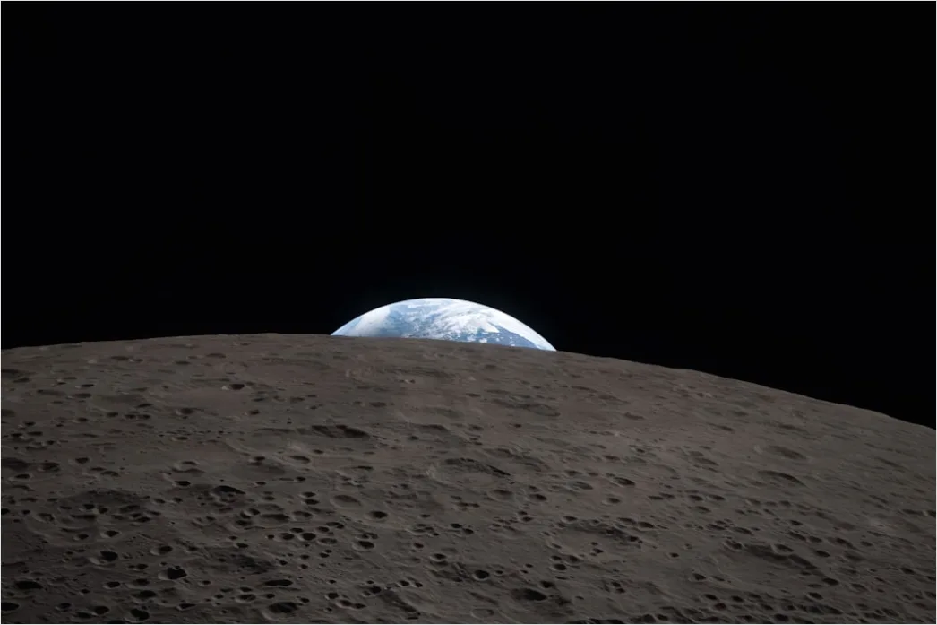 Detail Moon Surface Concept Space Exploration Illustration Number 11