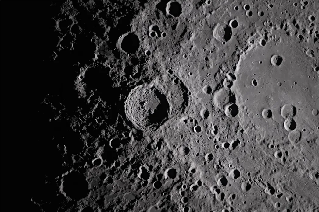 Detail Moon Surface Concept Space Exploration Illustration Number 16