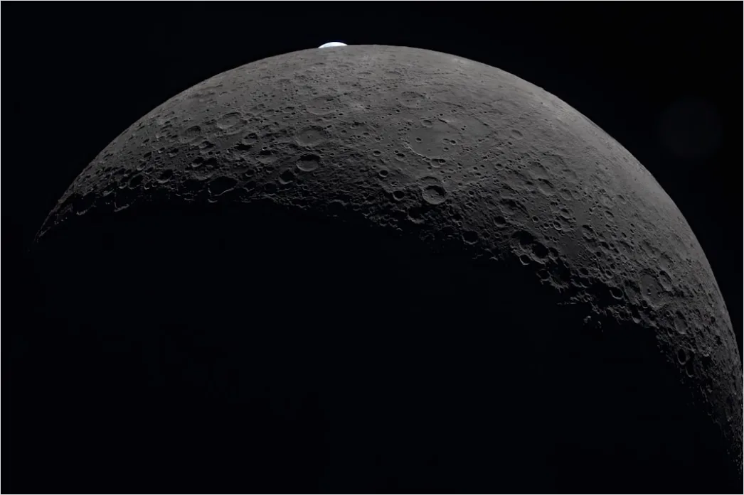 Detail Moon Surface Concept Space Exploration Illustration Number 20