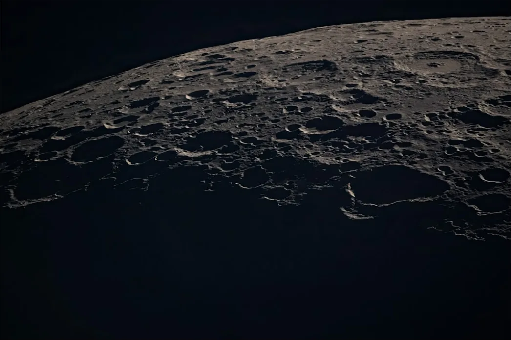 Detail Moon Surface Concept Space Exploration Illustration Number 3