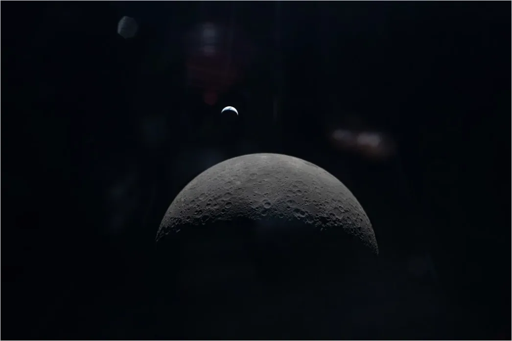 Detail Moon Surface Concept Space Exploration Illustration Number 6