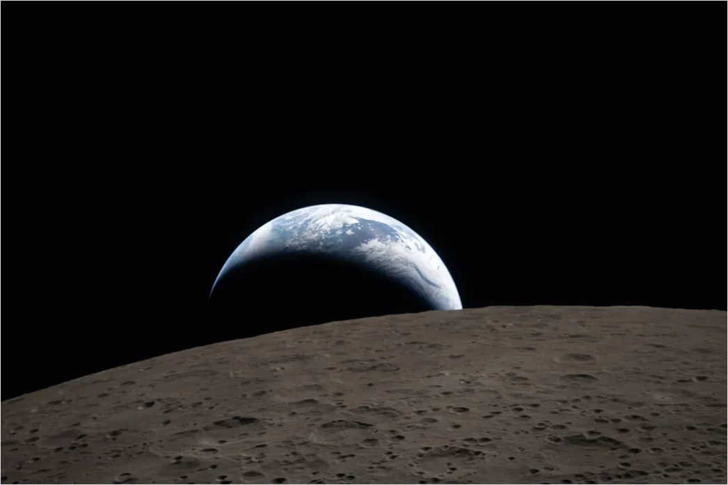 Detail Moon Surface Concept Space Exploration Illustration Number 10