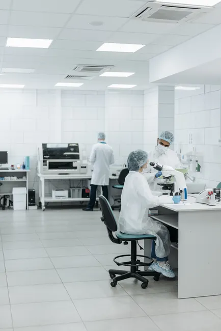 Detail Nanotechnology Research Lab With Cleanroom Suits Number 2