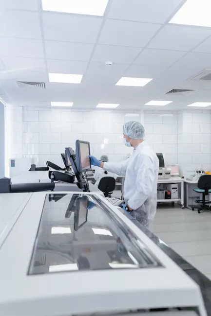 Detail Nanotechnology Research Lab With Cleanroom Suits Number 11