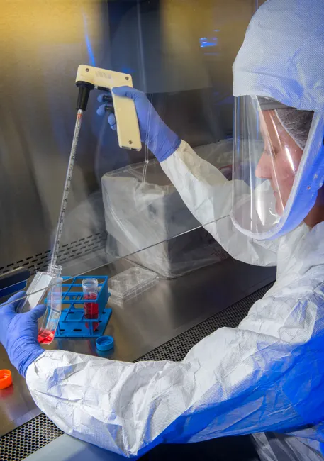 Detail Nanotechnology Research Lab With Cleanroom Suits Number 6