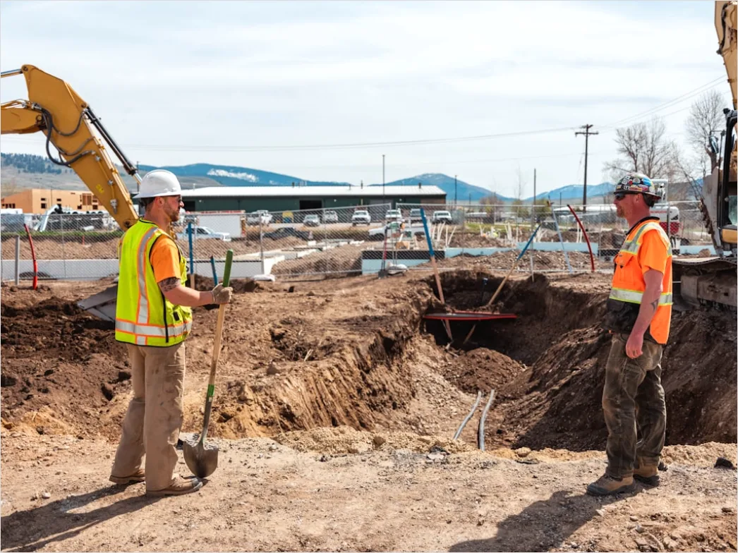 Detail Natural Gas Pipeline Construction Workers Laying Pipe Number 18