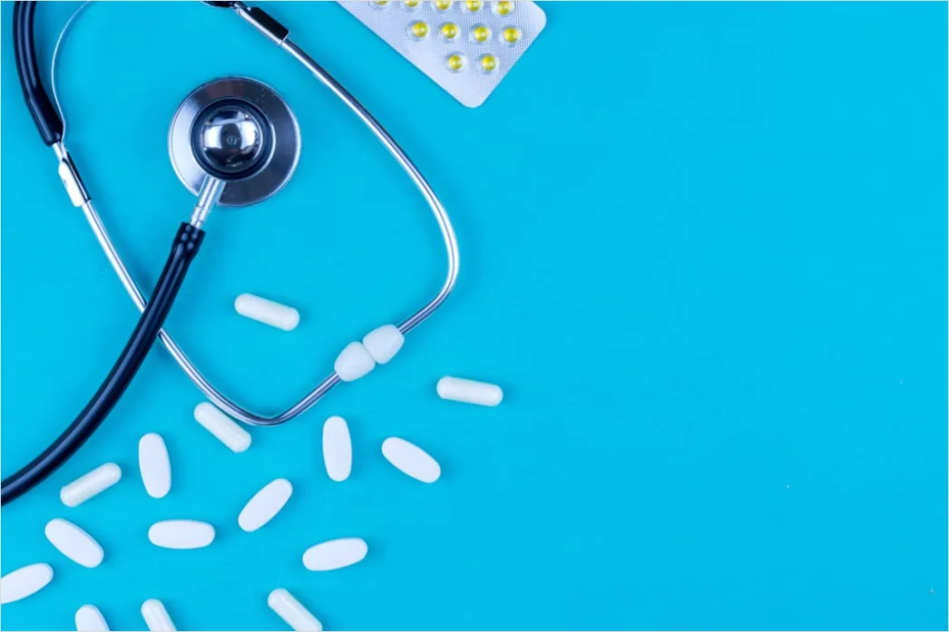Detail Pharmacology Research Concept With Pills And Lab Number 9