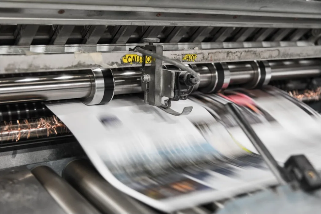 Printing Factory Production Line Offset Press Running 40b8