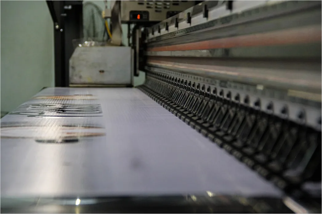 Detail Printing Factory Production Line Offset Press Running Number 3