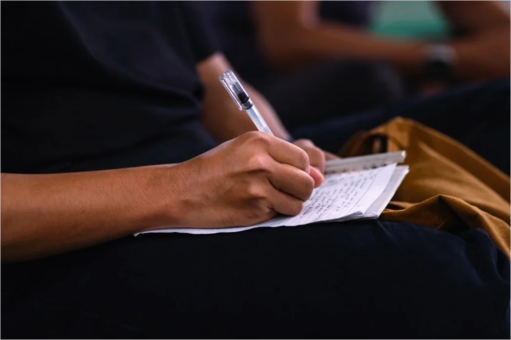Detail Professional Development Seminar Audience Taking Notes Number 18