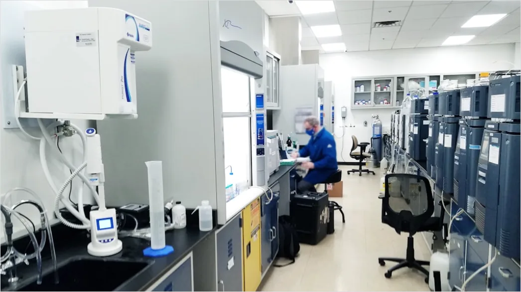 Detail Research Lab Interior With Instruments Background Number 4
