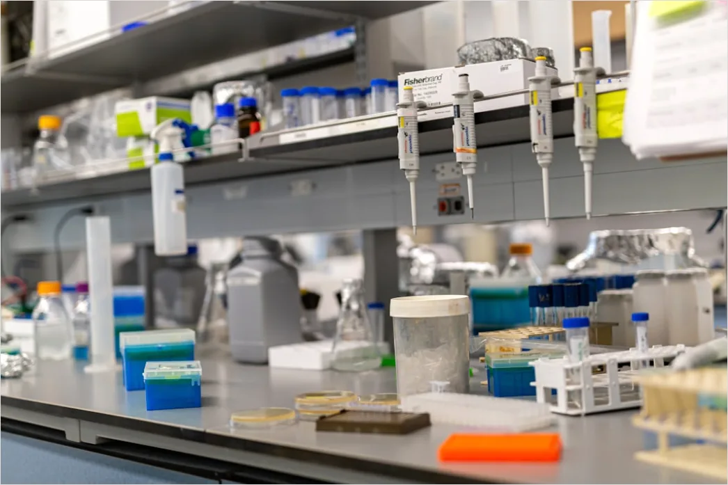 Detail Research Lab Interior With Instruments Background Number 5