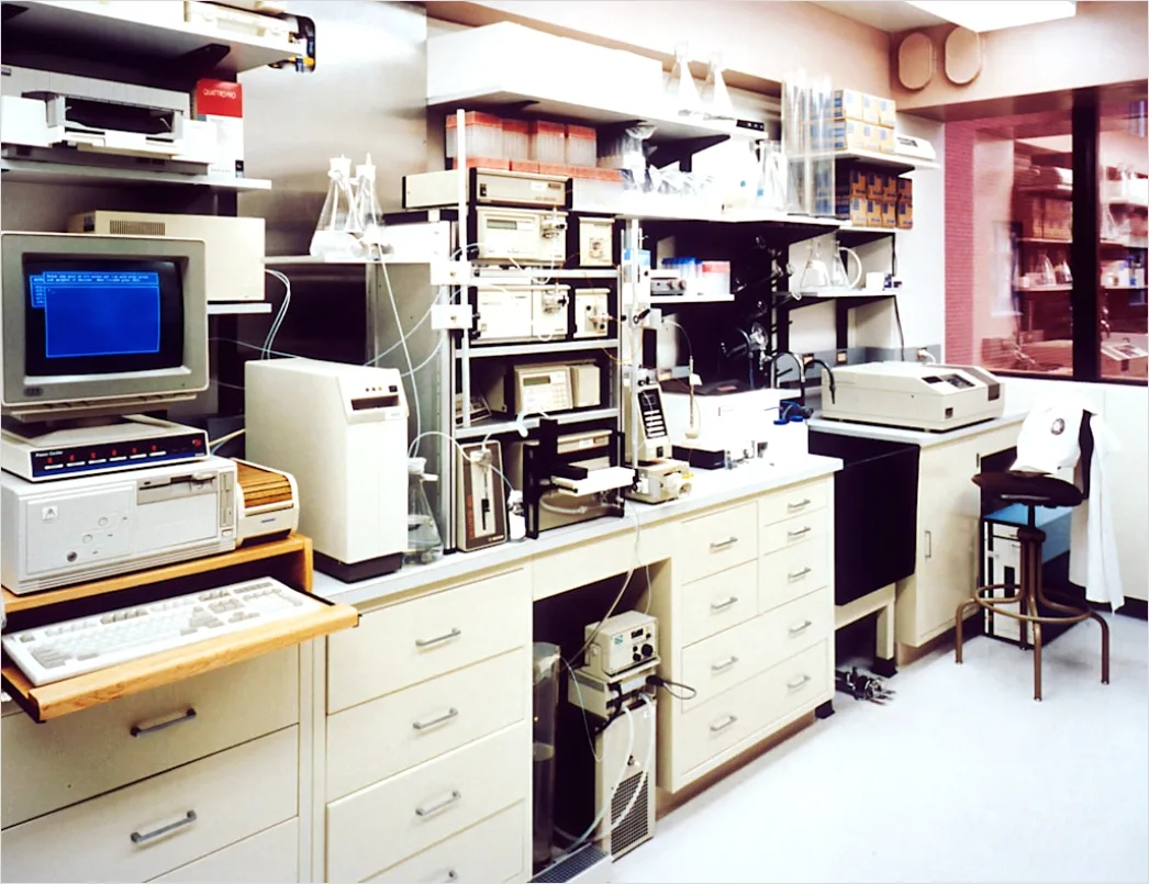Detail Research Lab Interior With Instruments Background Number 7