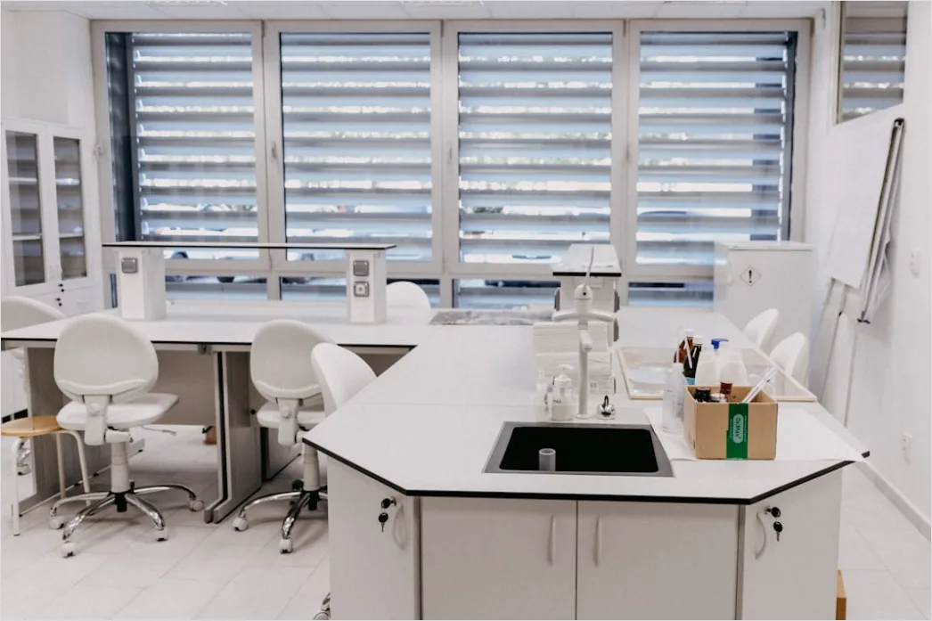 Detail Research Lab Interior With Instruments Background Number 9