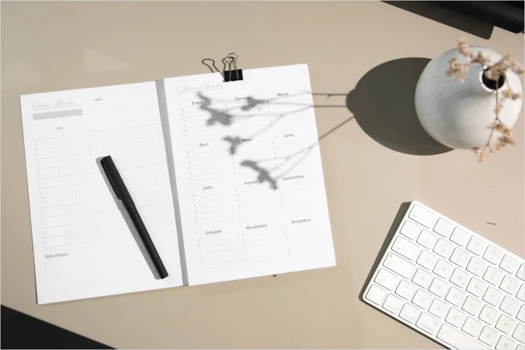 Detail Research Paper Figures And Graphs On Desk Number 15
