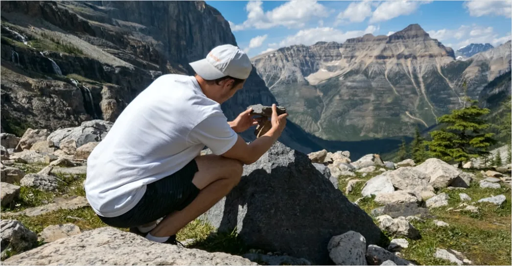 Detail Researcher Using Gps Device In Field Study Number 20