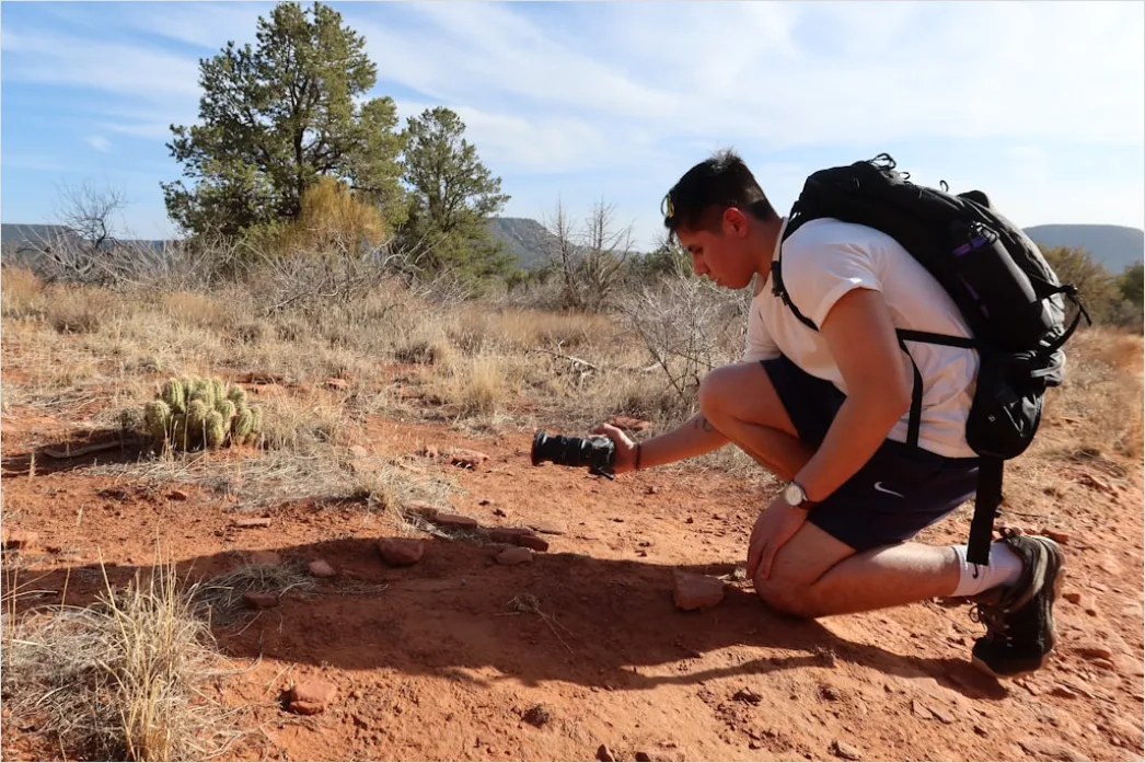 Detail Researcher Using Gps Device In Field Study Number 6