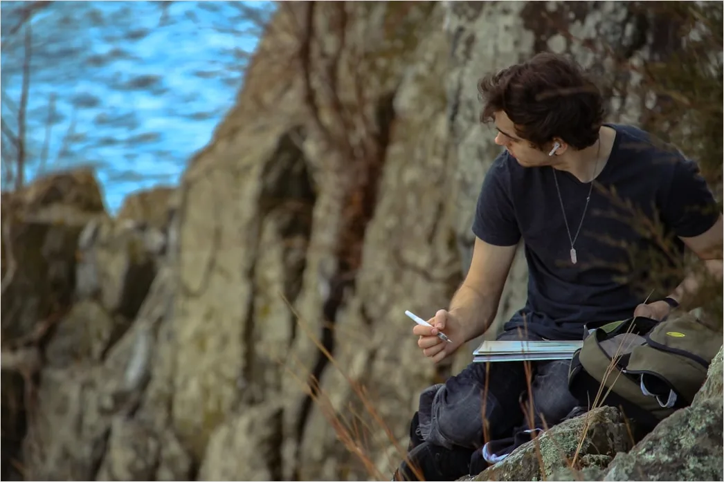 Detail Researcher Using Gps Device In Field Study Number 7