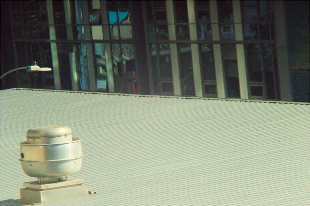Detail Roofing Workers Installing Panels Commercial Building Number 8