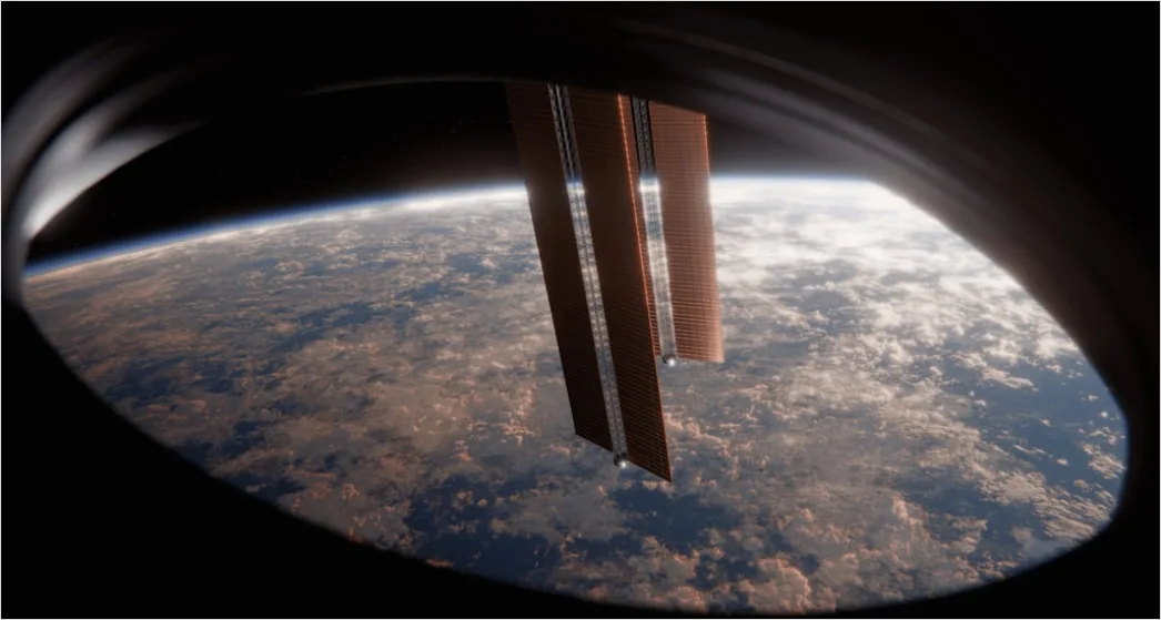 Detail Satellite In Orbit Earth Science Concept Number 3