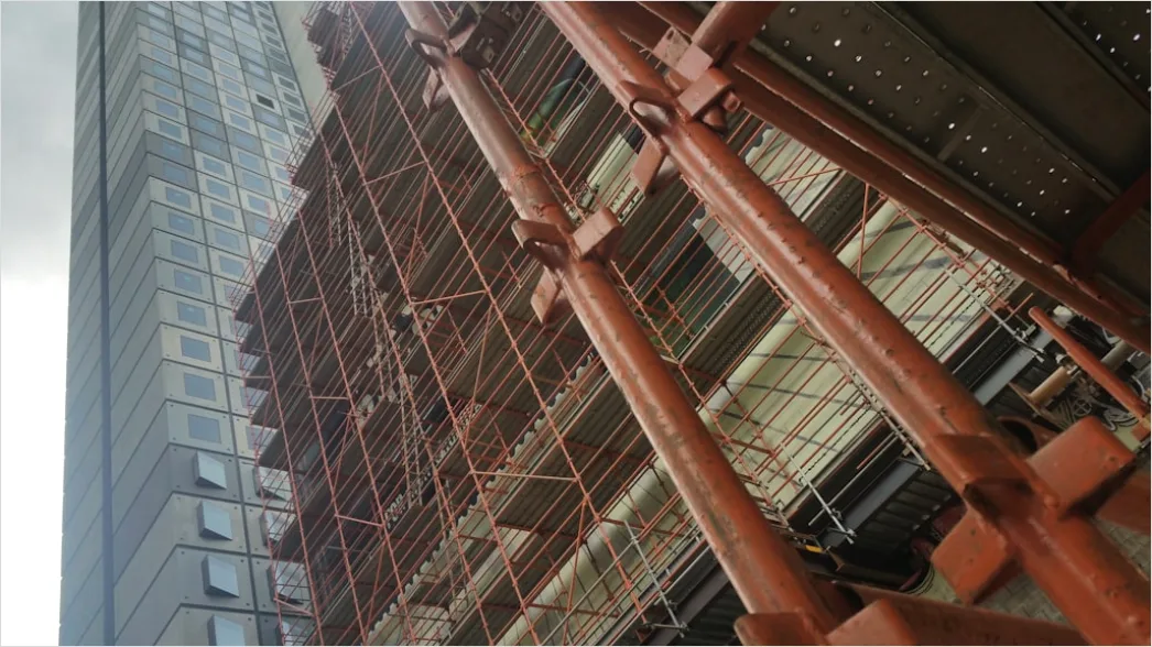 Detail Scaffolding Construction Site Workers At Height Number 15