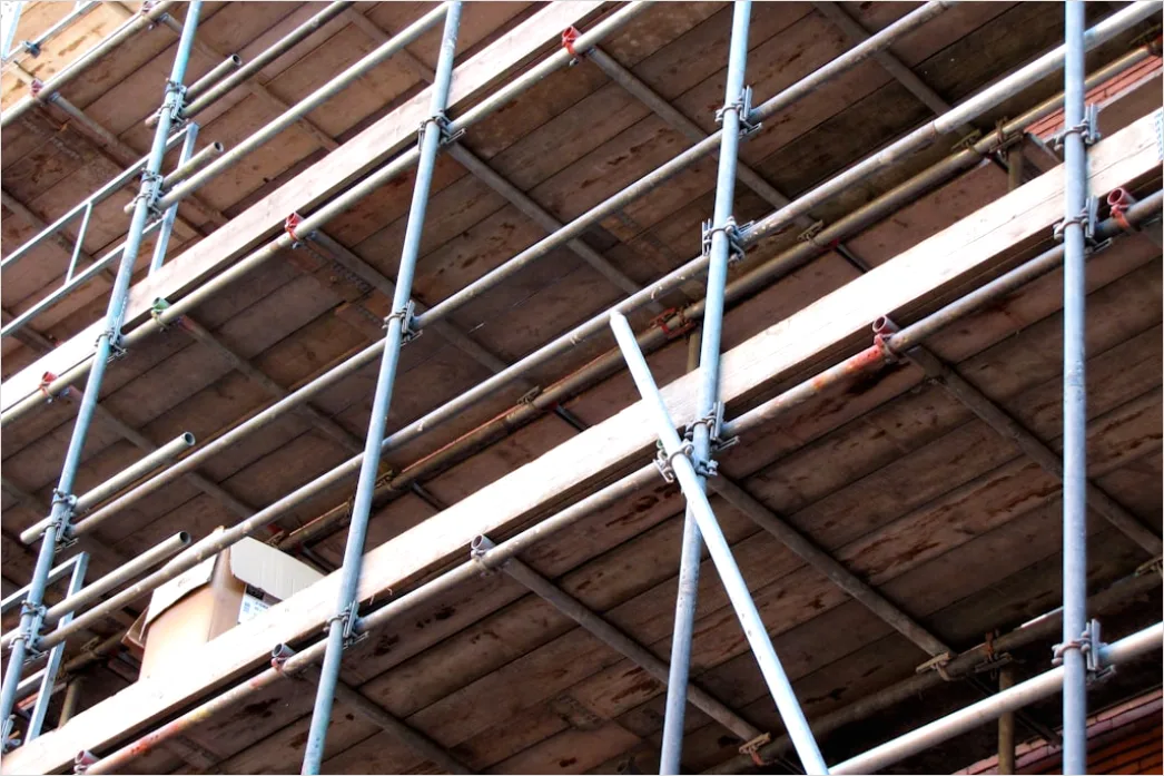 Detail Scaffolding Construction Site Workers At Height Number 17