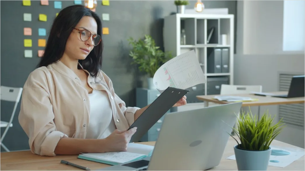 Detail Scientist Writing Manuscript In Office Workspace Number 17