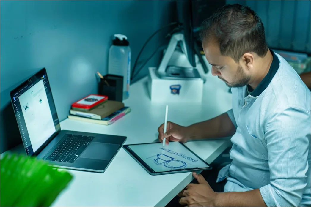 Detail Scientist Writing Manuscript In Office Workspace Number 20