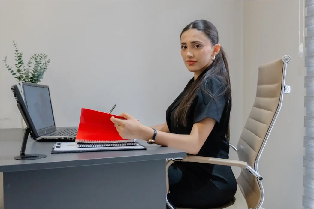 Detail Scientist Writing Manuscript In Office Workspace Number 7