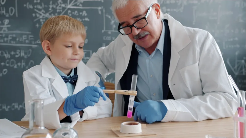 Detail Scientists Discussing Data In Lab Setting Number 8