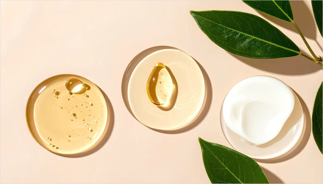 Skincare Ingredients Flat Lay Natural Background C3af