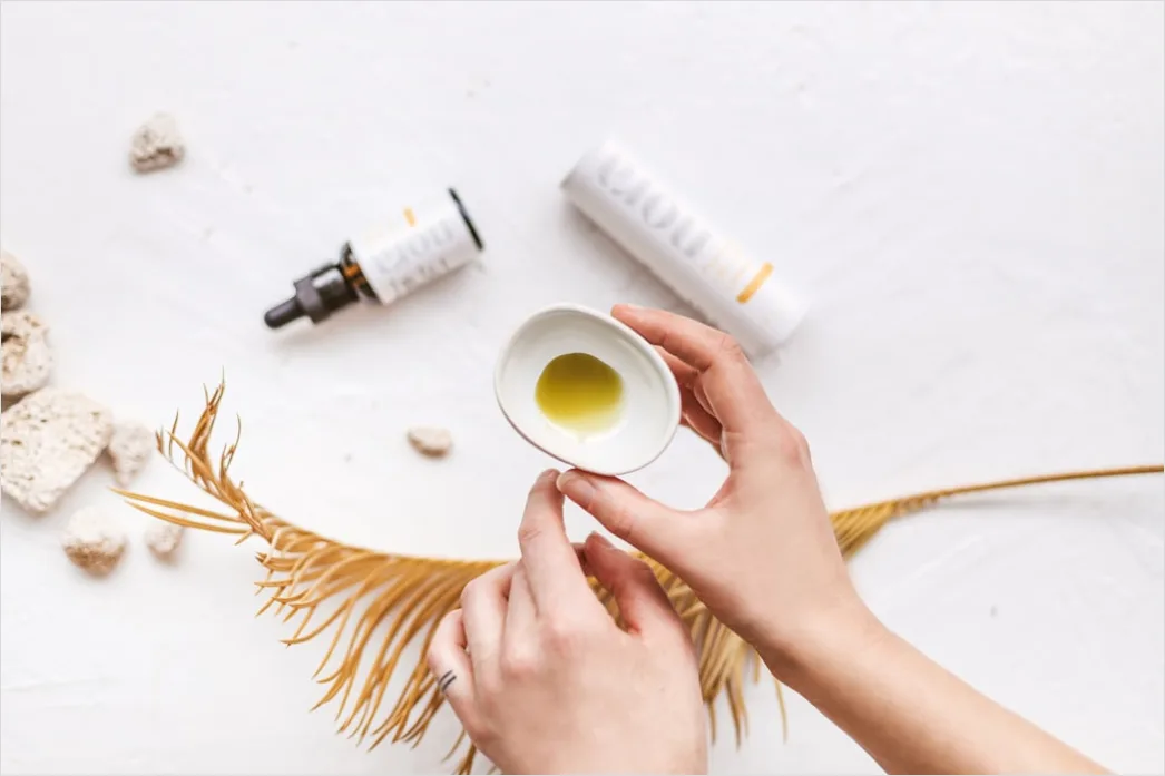 Detail Skincare Ingredients Flat Lay Natural Background Number 14