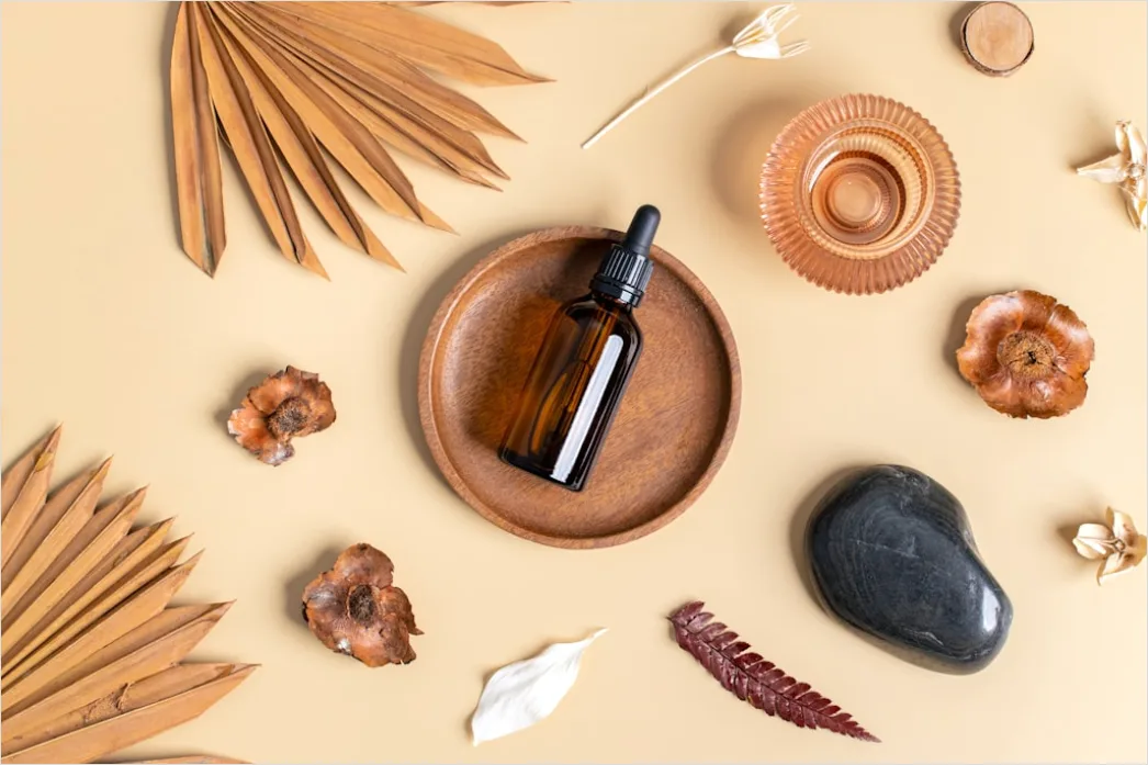 Detail Skincare Ingredients Flat Lay Natural Background Number 6