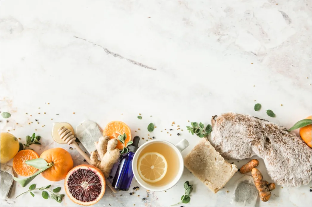 Detail Skincare Ingredients Flat Lay Natural Background Number 9