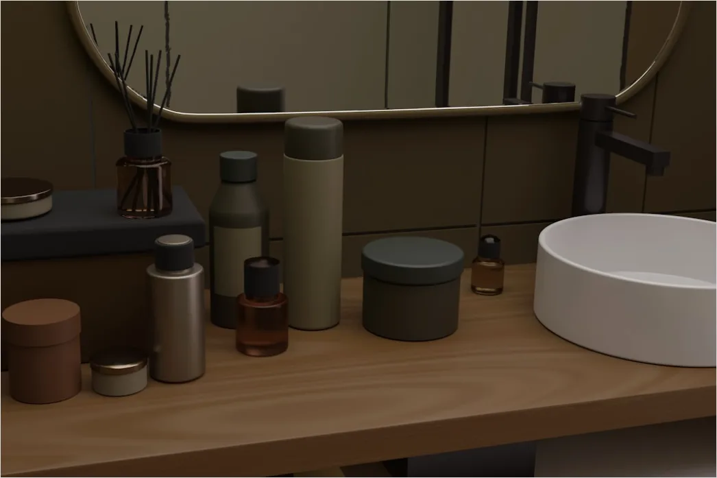 Detail Skincare Shelfie Organized Aesthetic Bathroom Number 11
