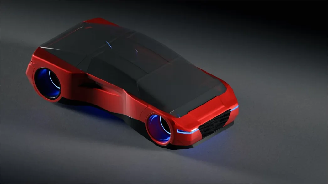 Detail Solid State Battery Electric Vehicle Concept Number 2