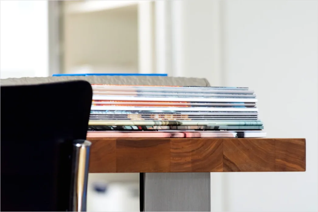 Detail Stack Of Textbooks On Table Close Up Number 12