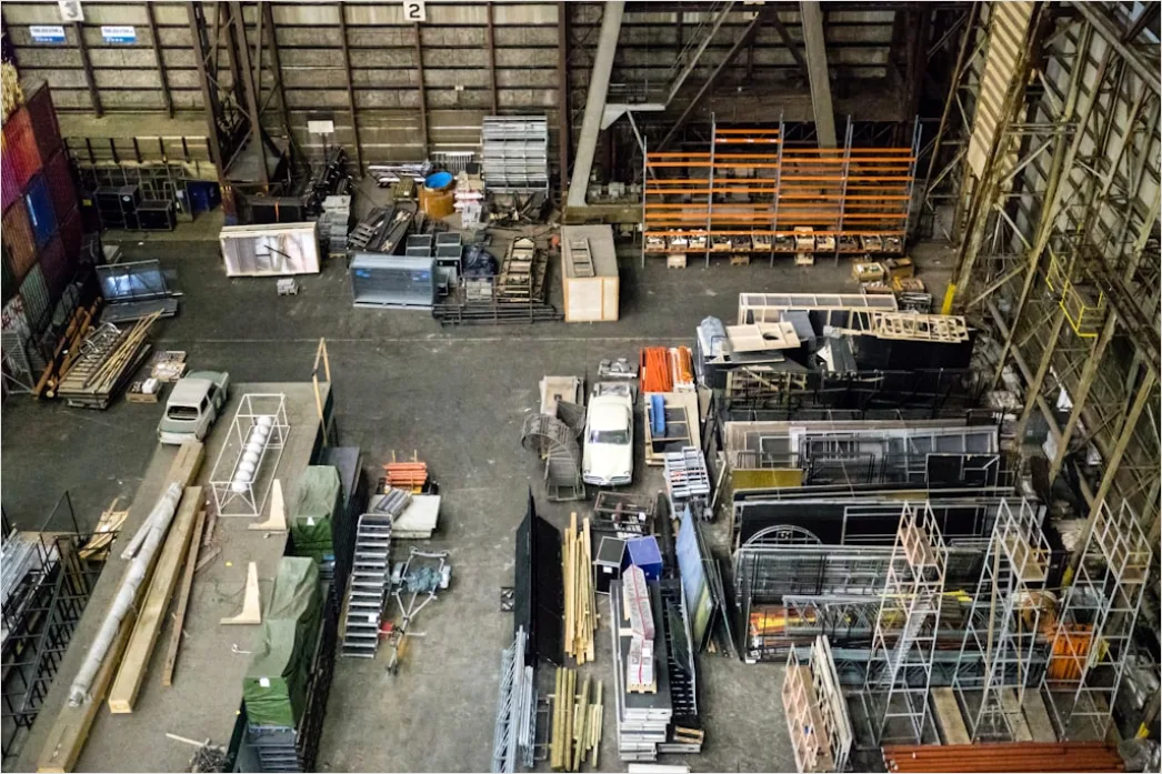 Detail Steel Beam Manufacturing Plant Interior Wide View Number 6