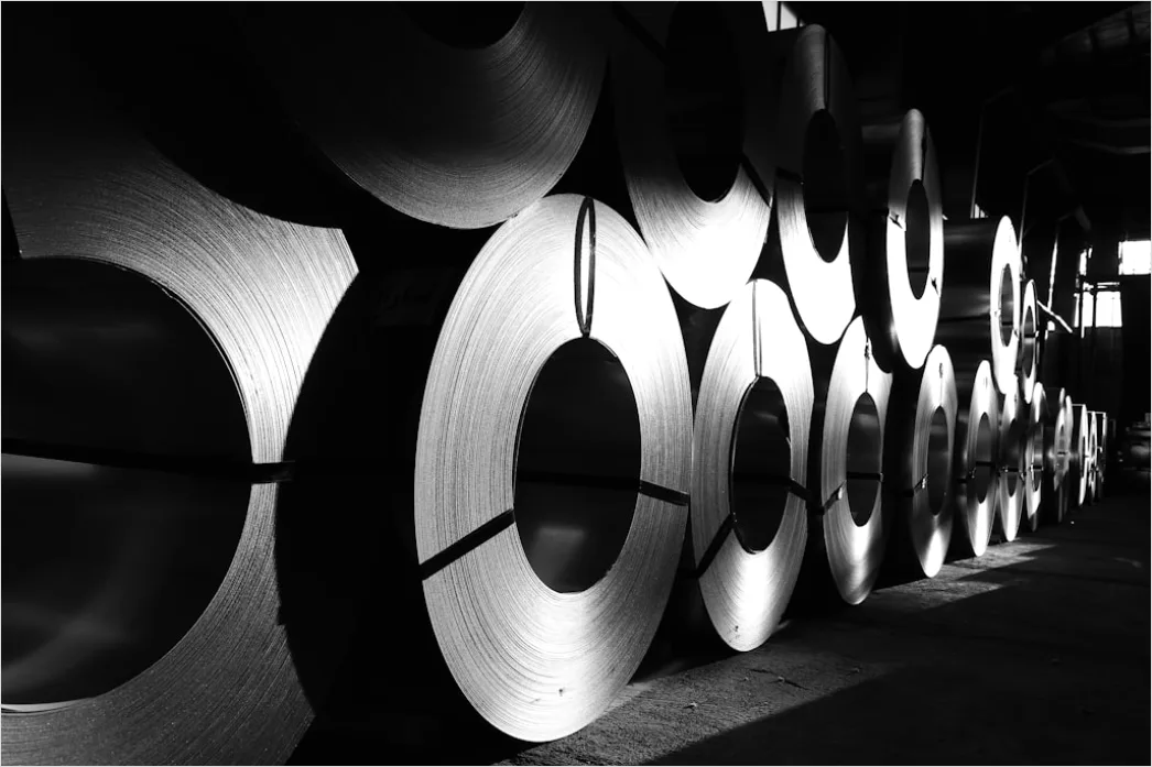 Steel Coil Rolling Mill Production Line Close Up F0c0
