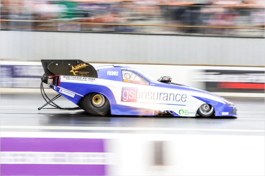 Detail Supercar Drag Race Action Blurred Motion Track Number 17