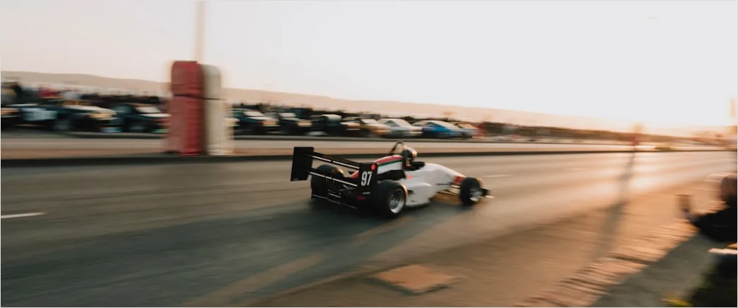 Detail Supercar Drag Race Action Blurred Motion Track Number 5